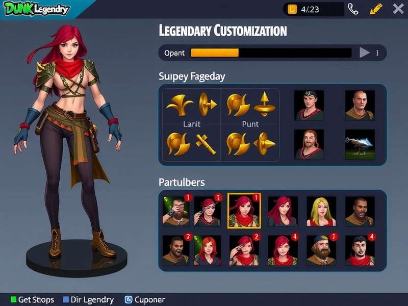 Extensive character customization options Dunk Legendary Character Customization